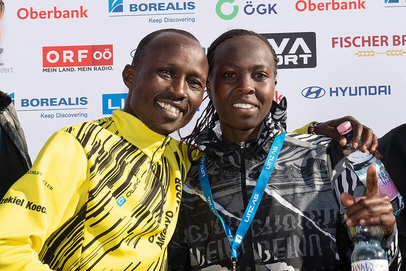 Kenianischer Doppelsieg beim Linz-Marathon