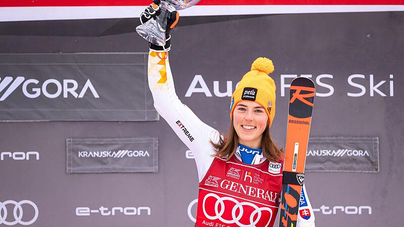 Petra Vlhova hat die Hand bereits an der Slalom-Kristallkugel
