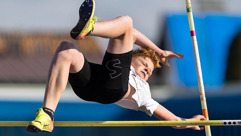 Schörflinger Leichtathletik-Talent Tobias (12) ist am Sprung nach oben