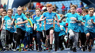 Die Kinder und Jugendlichen haben beim Linzer Marathon Vorrang