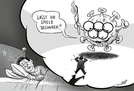 OÖN-Karikatur vom 18. Jänner 2022