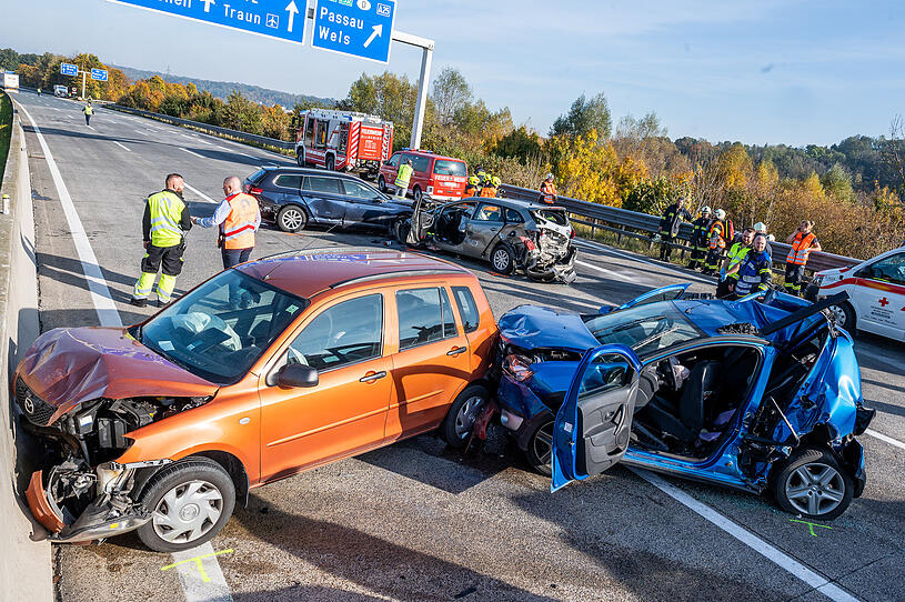 Schwerer Verkehrsunfall auf der A1
